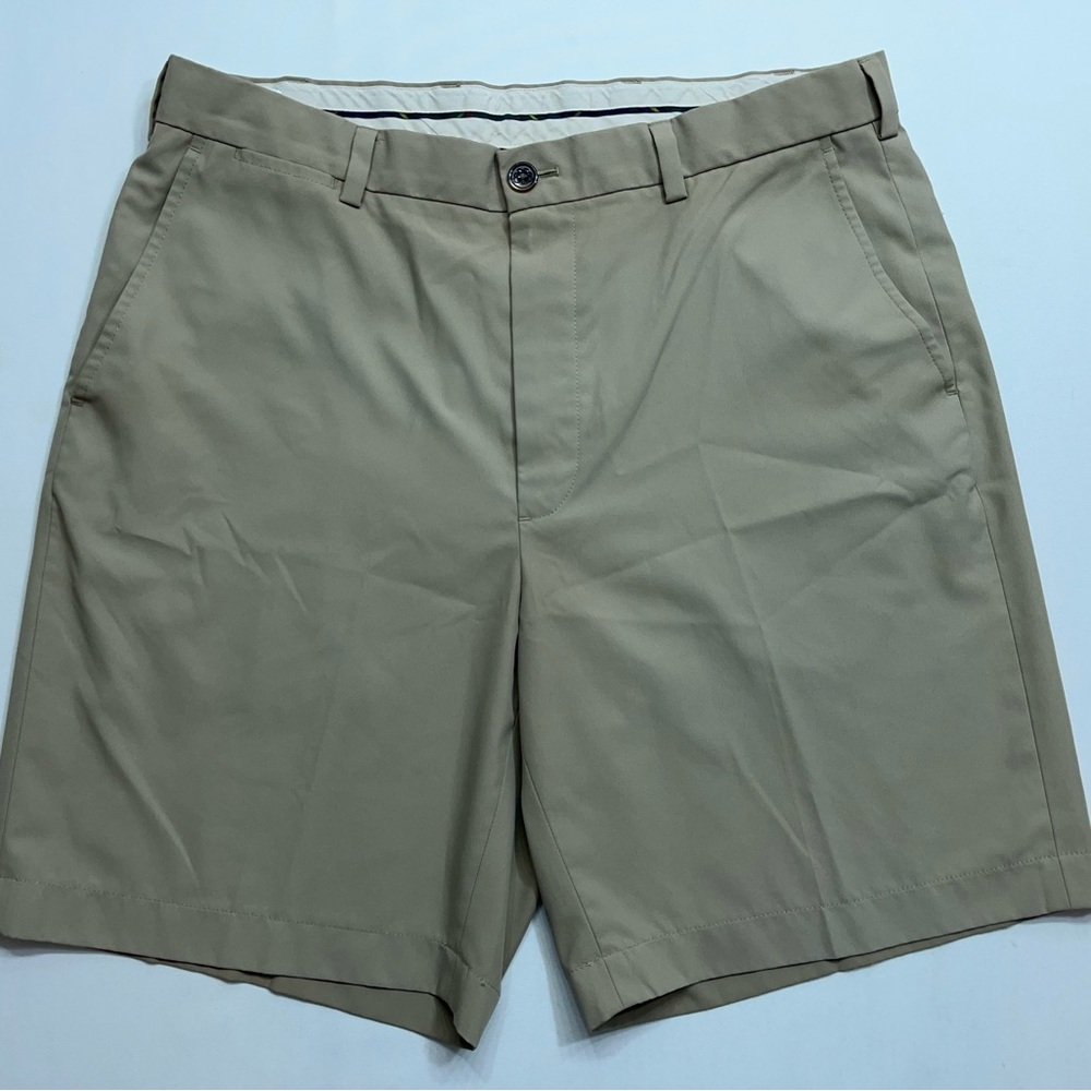 Brooks Brothers Golf Shorts Mens Size 36 Khaki St. Andrews Link 9" Inseam Preppy